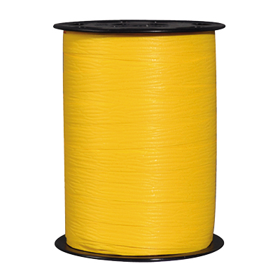Bolduc mat jaune Matline 10 mm x 250 m - Bolducs unis