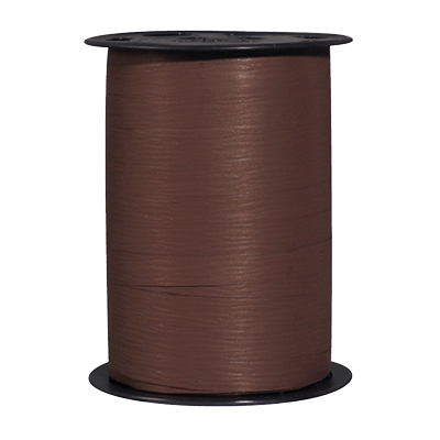 Bolduc mat chocolat Matline 10 mm x 250 m - Bolducs unis