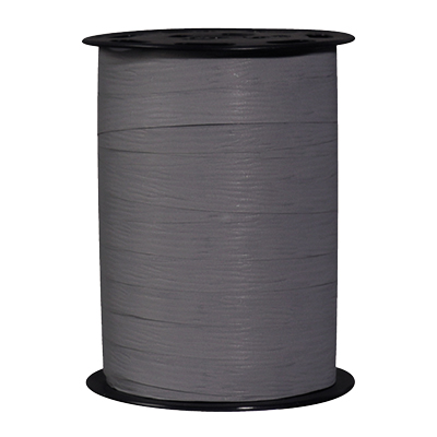 Bolduc mat gris foncé 10 mm x 250 m polypropylène - Bolducs unis