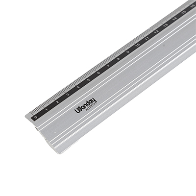 Règle plate aluminium 40 cm 1 biseau - Règles et traces lettres-1