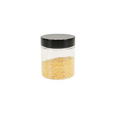 Pot PET cylindrique transparent avec couvercle vissant noir - 75 ml – carton de 616 unités - Bouteilles et pots cylindriques-2