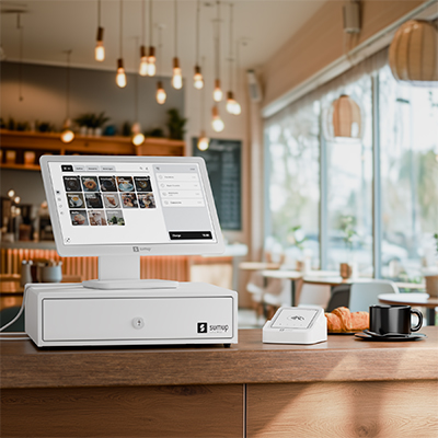 Tiroir caisse SumUp ECD330 - 8 compartiments pour monnaie + 5 pour billets inclinés - Blanc - Caisses enregistreuses-2