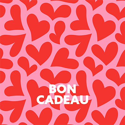 Bon cadeau cœur rose/rouge 12x12cm + enveloppe adhésive – Paquet de 12 - Bons cadeaux