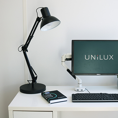 Lampe de bureau Mamboled 2.0 Unilux LED grise - Ergonomie bureautique -4