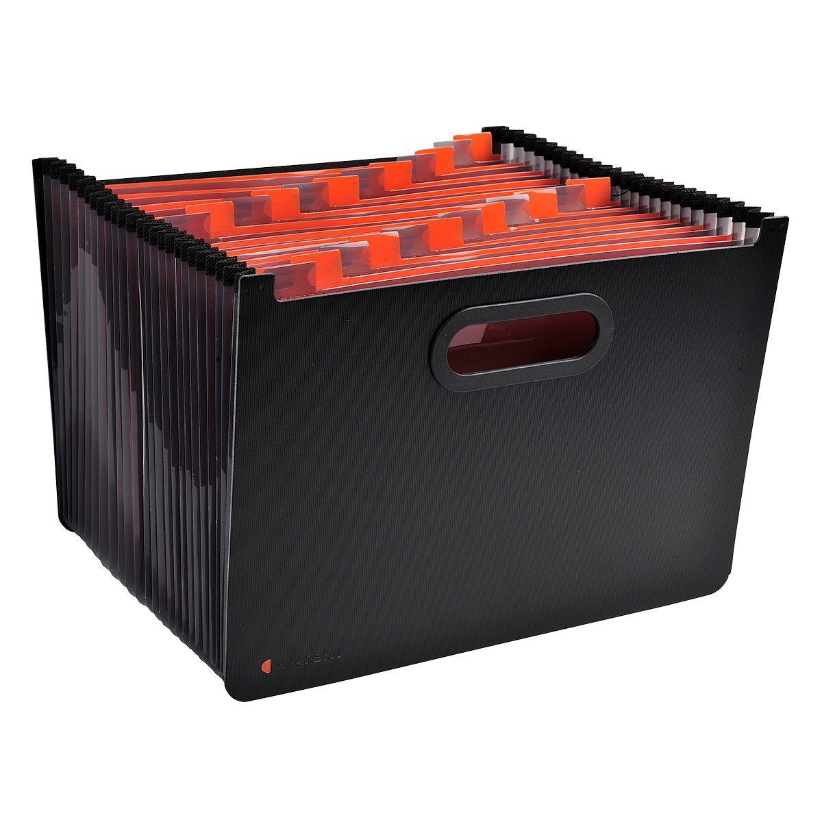 Trieur valisette extensible 24 compartiments A4 Maxi Exactive – Trieur document - Noir - Intercalaires et Trieurs-2