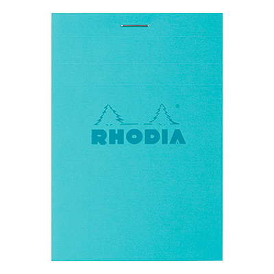 Bloc note agrafé Rhodia Reflets Pastel N°11 5/5 - 80 feuillets - 10,5 x 7,4 cm - Cahiers et blocs notes