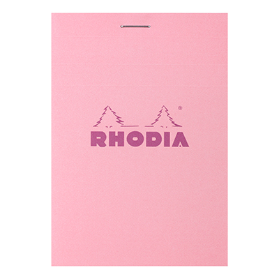 Bloc note agrafé Rhodia Reflets Pastel N°11 5/5 - 80 feuillets - 10,5 x 7,4 cm - Cahiers et blocs notes-1