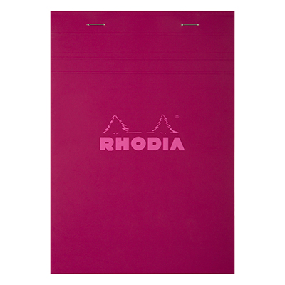 Bloc note agrafé Rhodia Reflets Pastel N°12 5/5 - 80 feuillets - 11,8 x 8,3 cm - Cahiers et blocs notes
