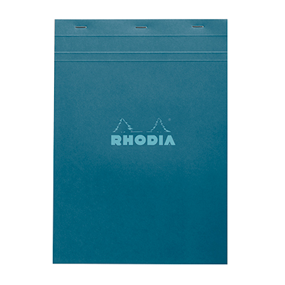 Bloc note agrafé Rhodia Reflets Pastel N°18 5/5 - 80 feuillets - 29,7 x 21 cm - Cahiers et blocs notes