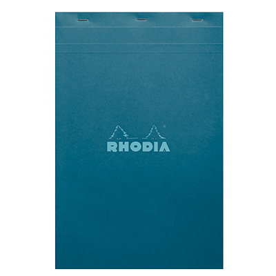 Bloc note agrafé Rhodia Reflets Pastel N°19 5/5 - 80 feuillets - 31,2 x 20,4 cm - Cahiers et blocs notes-2