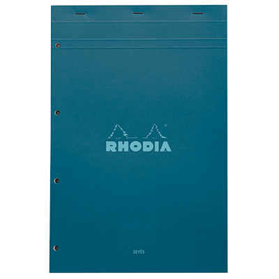 Bloc note agrafé Rhodia Reflets Pastel N°20 Séyès - 80 feuillets - 31,8 x 20,2 cm - Cahiers et blocs notes-1