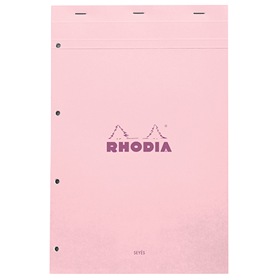 Bloc note agrafé Rhodia Reflets Pastel N°20 Séyès - 80 feuillets - 31,8 x 20,2 cm - Cahiers et blocs notes-3