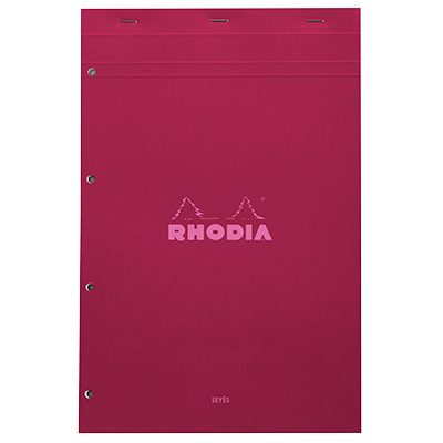 Bloc note agrafé Rhodia Reflets Pastel N°20 Séyès - 80 feuillets - 31,8 x 20,2 cm - Cahiers et blocs notes-4