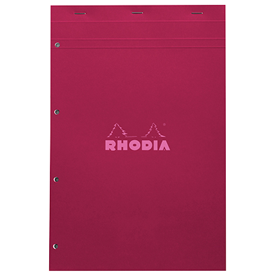 Bloc note agrafé Rhodia Reflets Pastel N°20 5/5 - 80 feuillets - 31,4 x 20,2 cm - Cahiers et blocs notes-4