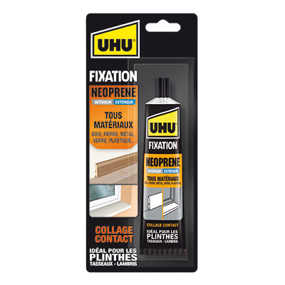 Colle contact UHU Néoprène Fixation Intérieur/Extérieur - Tube 125g - Dévidoirs, adhésifs, colles