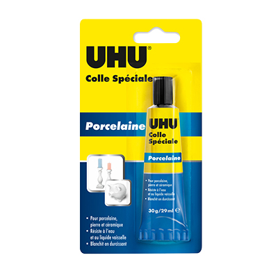Colle Spéciale UHU Porcelaine & Céramique - Tube 30g / 29ml - Dévidoirs, adhésifs, colles