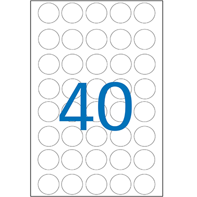 Gommettes rondes adhésives Ø 24mm - 5 couleurs assorties - Paquet de 280 - Gommettes de couleur-2