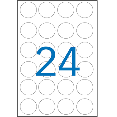 Gommettes rondes adhésives bleues Ø 30mm - Paquet de 240 - Gommettes de couleur-2