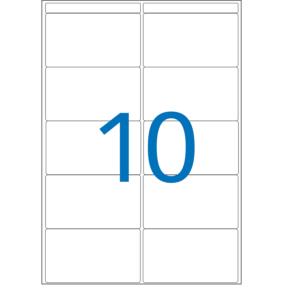 Étiquettes adhésives blanches multi-usages Apli Agipa 38,5x65mm - Paquet de 160 - Étiquettes adhésives neutres-2