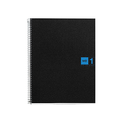 Cahier à spirale Miquelrius 5/5 - A5 - Bleu - L 14,8 x H 21 cm - Cahiers et blocs notes