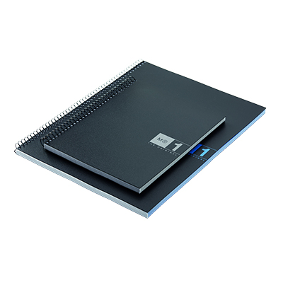 Cahier à spirale Miquelrius 5/5 - A5 - Bleu - L 14,8 x H 21 cm - Cahiers et blocs notes-3