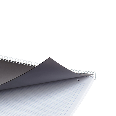 Cahier à spirale Miquelrius 5/5 - A5 - Bleu - L 14,8 x H 21 cm - Cahiers et blocs notes-4