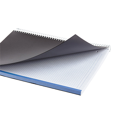 Cahier à spirale Miquelrius 5/5 - A4 - Bleu - L 21 x H 29,7 cm - Cahiers et blocs notes-2