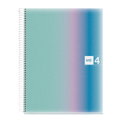 Cahier à spirale Miquelrius Aurora 5/5 - A4 - Aurora Santorini - L 21 x H 29,7 cm - Cahiers et blocs notes