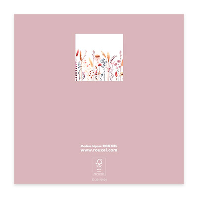 Bon cadeau fleurs séchées pastel 12x12cm + enveloppe adh. - Bons cadeaux-2