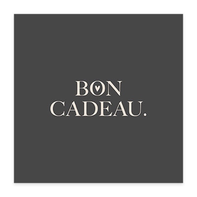 Bon cadeau noir 12x12cm + enveloppe adh. - Bons cadeaux