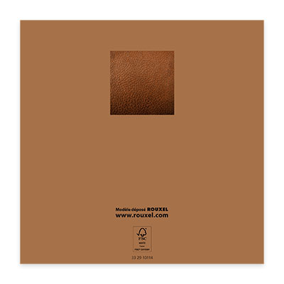 Bon cadeau cuir marron 12x12cm + enveloppe adh. - Bons cadeaux-2