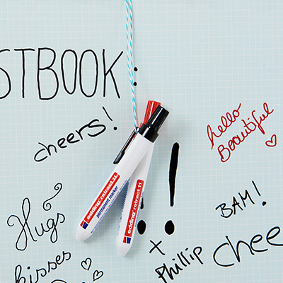 Marqueur permanent rouge rétractable Edding E-11 pointe ronde – Marquage 1,5 à 3 mm - Marqueurs-3