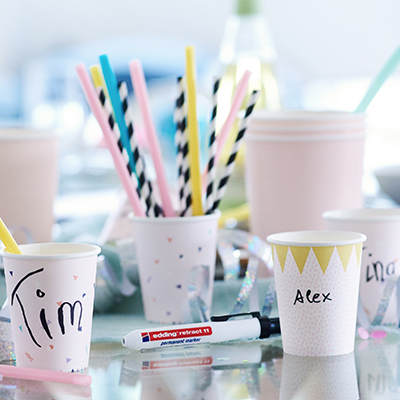 Marqueur permanent Edding E-11 rétractable noir pointe ogive 1,5-3 mm, bouton-poussoir - Marqueurs-3