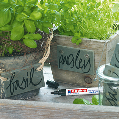 Feutres calligraphie Edding E-1455 assortis – Pointe 1,5 à 3 mm – Paquet de 3 - Marqueurs-1