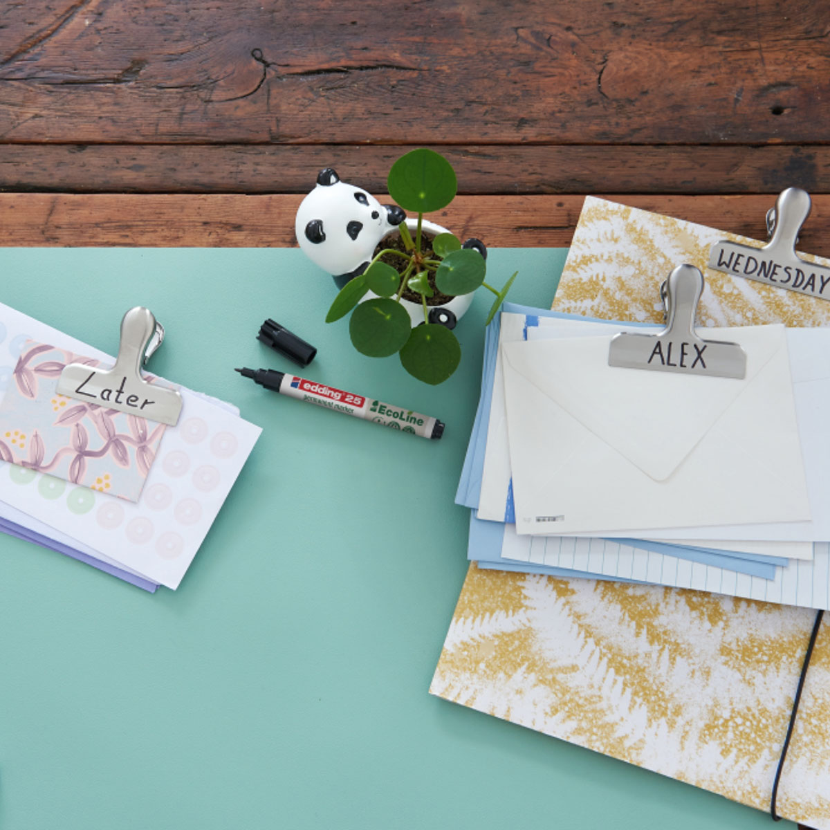 Marqueurs permanents noir Edding E-25 EcoLine – Pointe fine 1 mm - Paquet de 10 - Marqueurs-4