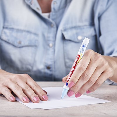 Marqueurs craie or & argent liquide Edding 4085 – Pointe ronde 1–2 mm – Paquet de 2 - Marqueurs-2