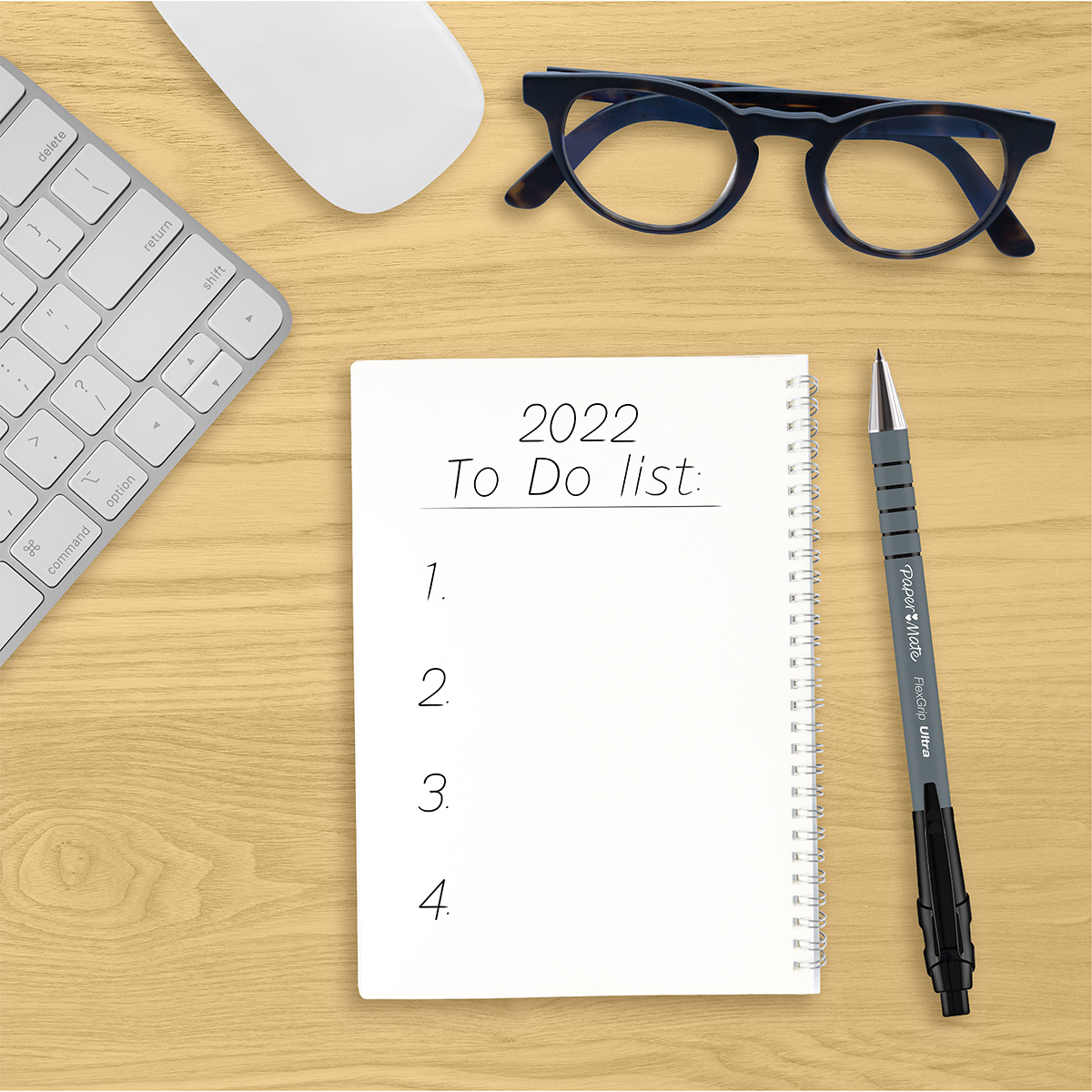 Stylo bille Papermate Flexgrip Ultra noir rétractable pointe moyenne 1 mm - Pack de 5 - Stylos billes-5