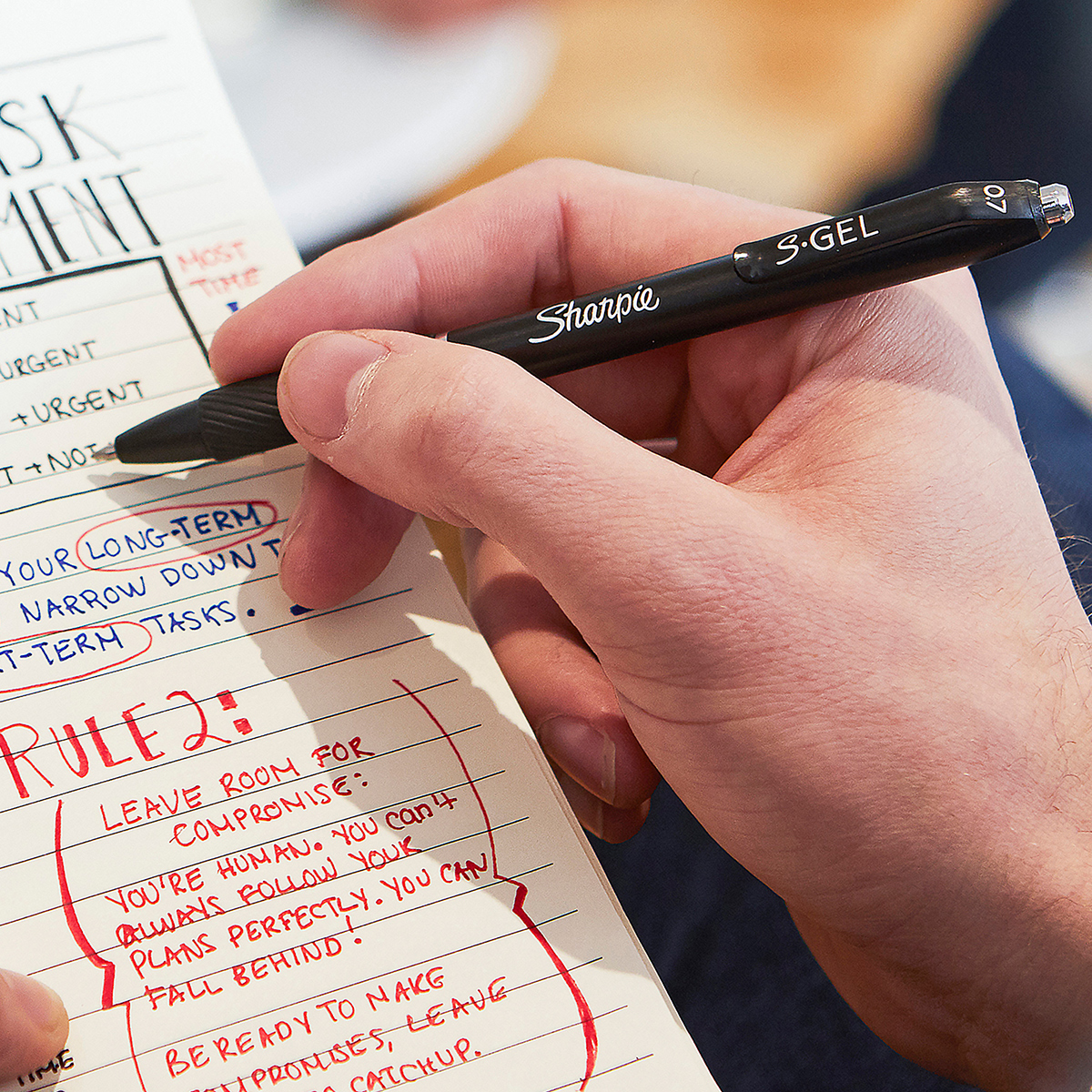 Stylo gel rouge Sharpie S-Gel pointe moyenne 0,7 mm retractable - Pack de 12 - Stylos billes-2