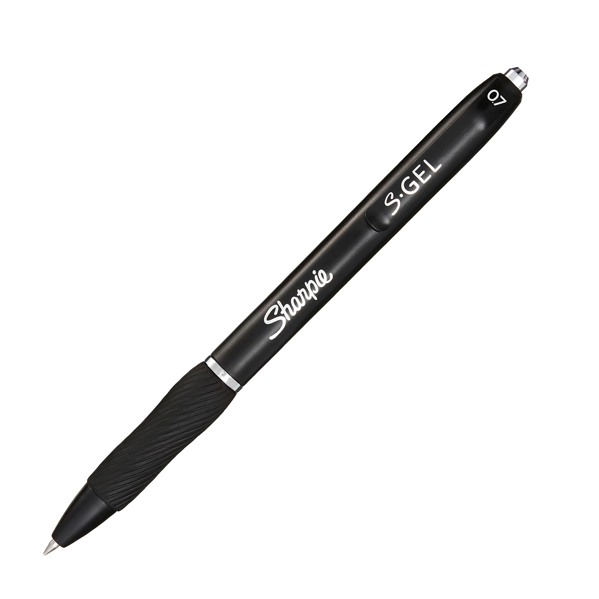 Stylo gel noir Sharpie S-Gel pointe moyenne 0,7 mm retractable - Pack de 3 - Stylos billes