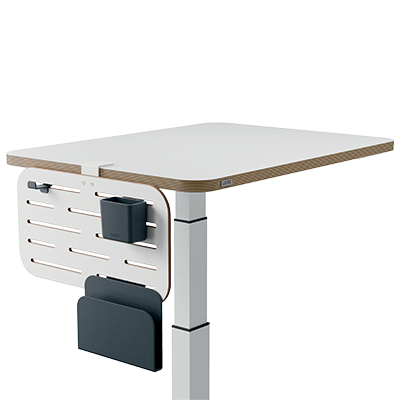 Petit organiseur de bureau Leitz Ergo blanc, 42×25 cm, kit 3 accessoires inclus - Mobilier coworking-2