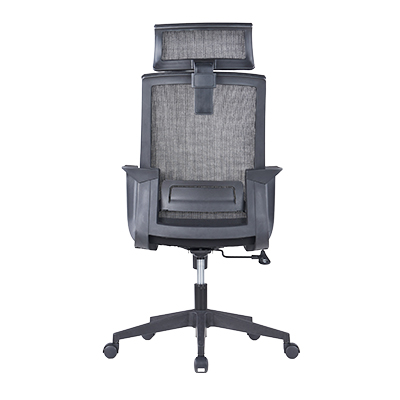 Chaise de bureau professionnelle VENISE noir – support lombaire et têtière réglables - mécanisme basculant centré - Sièges de bureaux-3