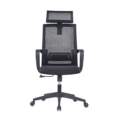 Chaise de bureau professionnelle VENISE noir – support lombaire et têtière réglables - mécanisme basculant centré - Sièges de bureaux-4