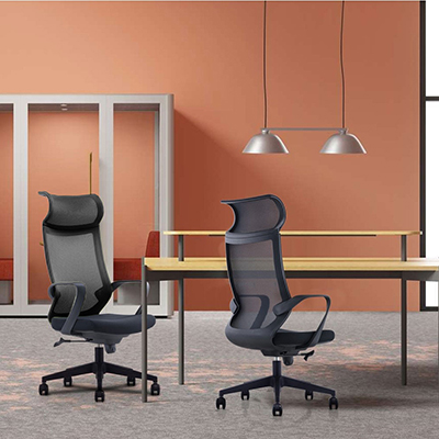 Fauteuil de bureau SYDNEY haut dossier noir – appui-tête fixe - mécanisme basculant centré - Sièges de bureaux-4