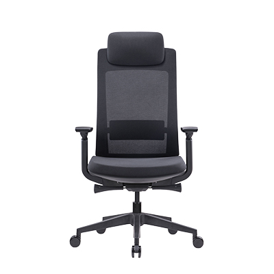 Siège de bureau ergonomique Tokyo synchrone 3 positions, noir, soutien lombaire, accoudoirs 3D - Sièges de bureaux-4