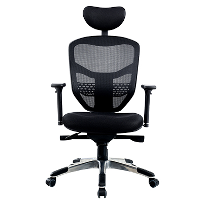 Siège de bureau ergonomique Stockholm synchrone 5 positions, noir, soutien lombaire, accoudoirs 3D - Sièges de bureaux-1