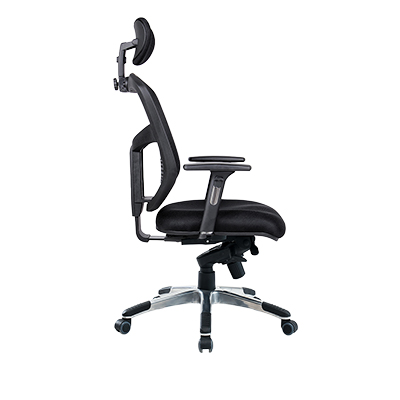 Siège de bureau ergonomique Stockholm synchrone 5 positions, noir, soutien lombaire, accoudoirs 3D - Sièges de bureaux-2