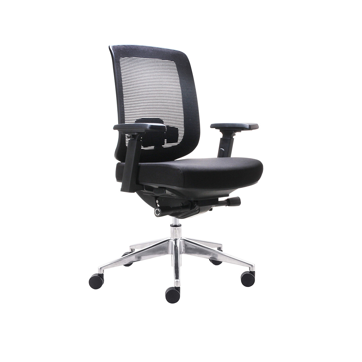 Siège de bureau ergonomique Austin synchrone 4 positions, accoudoirs 4D, assise réglable translation – Noir - Sièges de bureaux