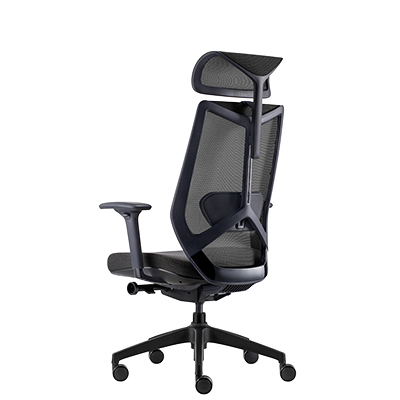 Têtière réglable résille noire pour siège de bureau Arco Claudio Bellini - Sièges de bureaux