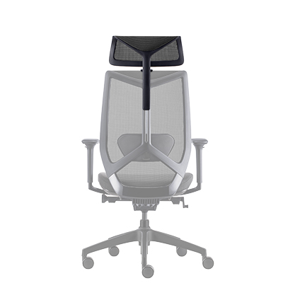 Têtière réglable résille noire pour siège de bureau Arco Claudio Bellini - Sièges de bureaux-2