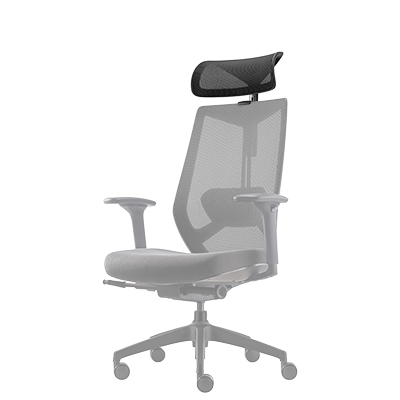 Têtière réglable résille noire pour siège de bureau Arco Claudio Bellini - Sièges de bureaux-3